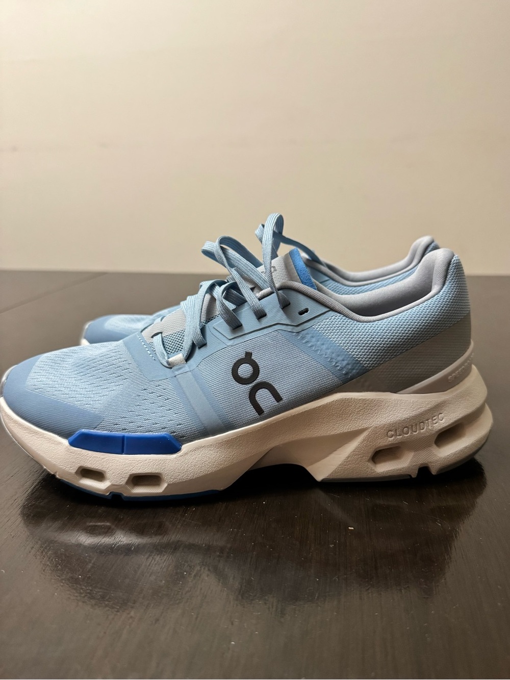 On Running Cloudnova Women's Sky Blue and White Sneakers